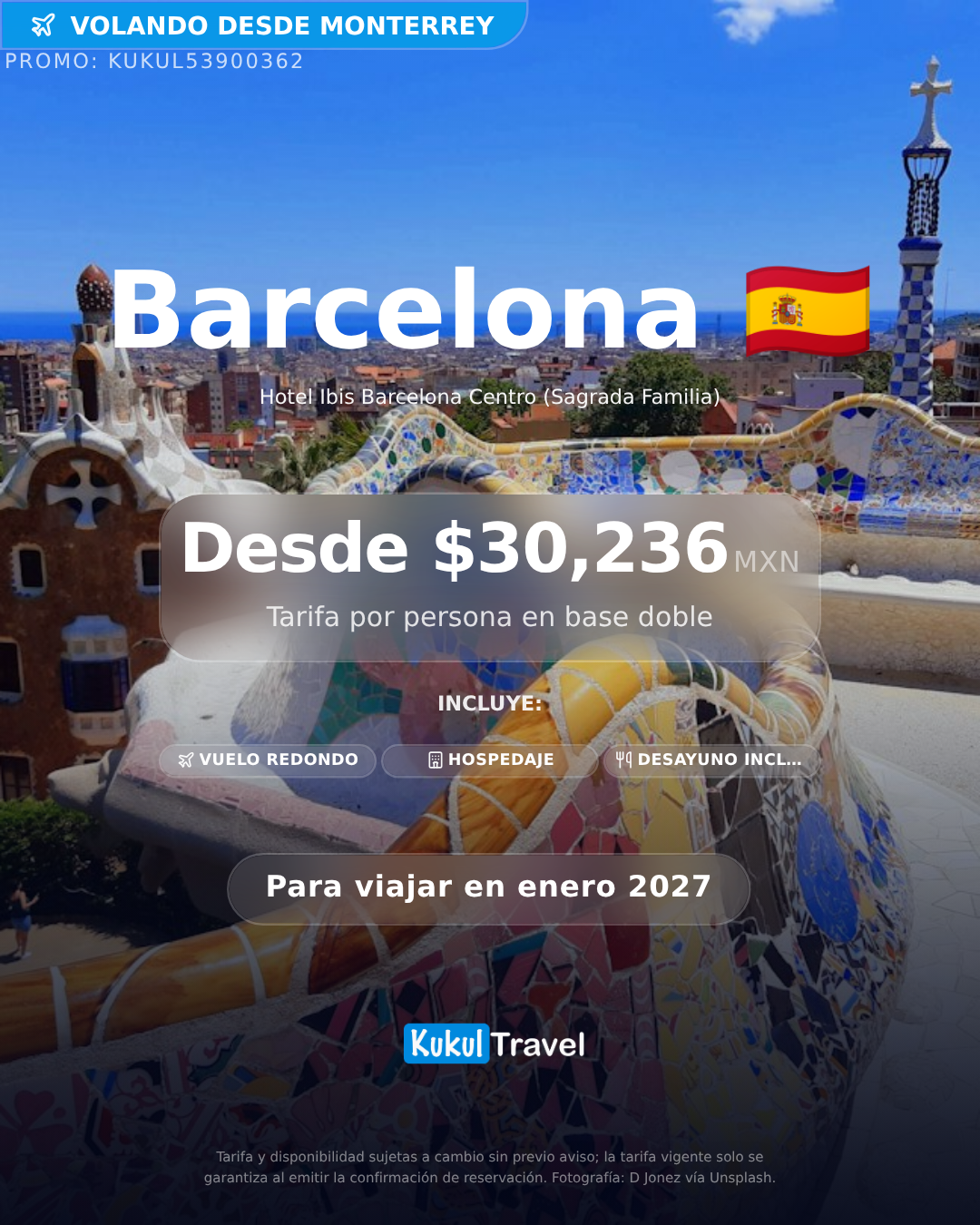 Paquete a Barcelona 🇪🇸